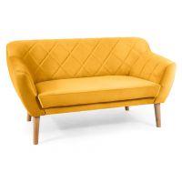 SIGNAL - KARO 2 Velvet Sofa 2 osobowa | Curry | Bluvel 68 | Nogi BUK | z PL