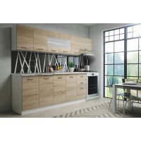 HALMAR - PERŁA 260 Kuchnia Zestaw | dąb sonoma/biały | z PL