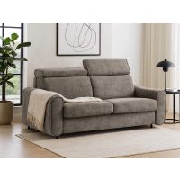 Mars Meble - PEROTTI 140 Sofa na stelażu włoskim | funkcja spania i materac oraz pojemnik BROWN - RUN AGAIN 18 | PROMOCJA