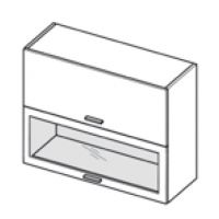 LAYMAN - NAVIA Szafka WWPO 6/72 Szafka górna 60 cm 2 klapy 1 witryna