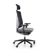 PROFIM - XENON NET Fotel Obrotowy 110SFL | Oparcie Siatkowe | Mechanizm SYNCHRO | Zagłówek | Siedzisko Wysuwane | Pochylenie Oparcia i Siedziska | Zgodny z Rozporządzeniem z 2023 roku