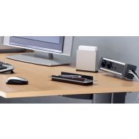 FORMAT - SKLEP - DESK SOCKET Mediaport D4M3GB2RJ | 3 x 230 V | 2 x RJ45 kat 5e | 4 Modułów