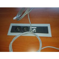 FORMAT - SKLEP - FRAME Mediaport F5M2GB2RJ1VG | 2 x 230 V | 2 x RJ45 kat 5e | 1 x VGA | 2 Modułów