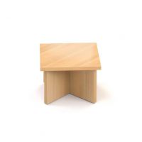 MASSONI - FUNDAMENTAL Stolik gabinetowy MFST 80 | 80x80x60h cm | kwadratowy | niski