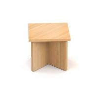 MASSONI - FUNDAMENTAL Stolik gabinetowy MFST 80 W | 80x80x75h cm | kwadratowy | wysoki