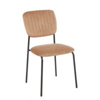 FURNITEX - K19-FX Krzesło | Velvet | Cappuccino