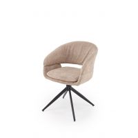 HALMAR - K602 Krzesło | Obrót siedziska | cappuccino