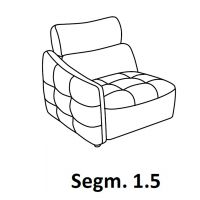 Bydgoskie Meble - DAVOS Segm.1,5 L | Segment 1,5 z lewym bokiem